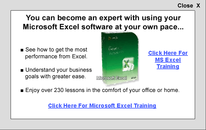microsoft excel training